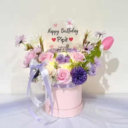 Bloom Box Akrilik Ucapan Ulang Tahun Kabupaten Mojokerto